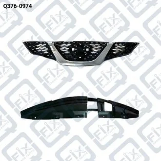 Фото решетка радиатора Q-fix Q376-0974 РЕШЕТКА РАДИАТОРА Q-fix Q376-0974