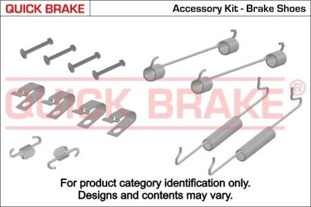 Монтажный набор барабанных колодок QUICK BRAKE 1050005 (фото 1)