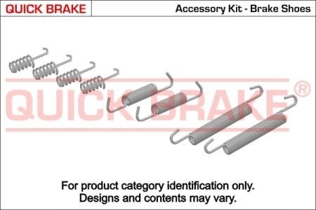 Монтажний набір барабанних колодок QUICK BRAKE 1050703 (фото 1)