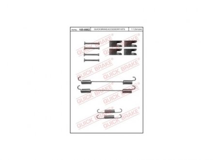 Комплект пружинок колодок стояночного гальма QUICK BRAKE 105-0862