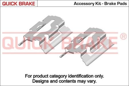 Монтажний набір дискових колодок QUICK BRAKE 1091154 (фото 1)