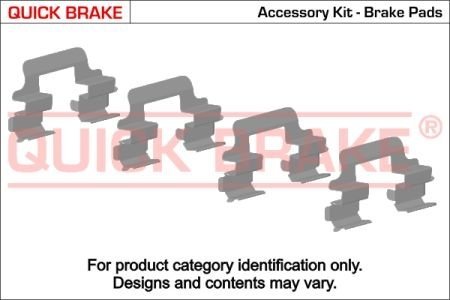 Монтажний набір гальмівної колодки QUICK BRAKE 1091181