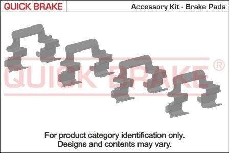 Монтажный набор тормозной колодки QUICK BRAKE 1091601 (фото 1)