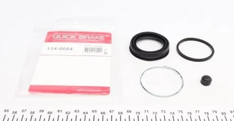 Ремкомплект гальмівного супорта передн Лів/Прав (діаметр поршня: 48) CITROEN ZX, DACIA LOGAN, LOGAN MCV, SANDERO, LADA 110, 111, 112, LARGUS, SAMARA, PEUGEOT 205 II, 309 I, 309 II 1.0-Electric 04.78- QUICK BRAKE 114-0084