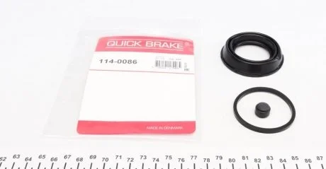 Фото ремкомплект гальмівного супорта передн Лів/Прав (діаметр поршня: 48) AUDI A2, DACIA LOGAN II, LOGAN MCV II, SANDERO, SANDERO II, FORD COURIER, FIESTA IV, FIESTA/HATCHBACK 0.9-Electric 09.91- QUICK BRAKE 114-0086 Ремкомплект гальмівного супорта передн Лів/Прав (діаметр поршня: 48) AUDI A2, DACIA LOGAN II, LOGAN MCV II, SANDERO, SANDERO II, FORD COURIER, FIESTA IV, FIESTA/HATCHBACK 0.9-Electric 09.91- QUICK BRAKE 114-0086