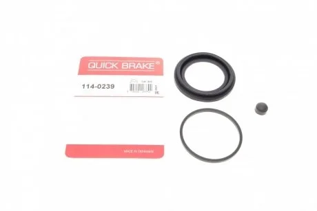 Ремкомплект гальмівного супорта передн Лів/Прав (діаметр поршня: 57) MERCEDES A (W168), VOLVO 940, 940 II, 960, 960 II, S90 I, V90 I, ACURA NSX, AUDI A1, A1 ALLSTREET, A1 CITY CARVER 1.0-3.5 10.86- QUICK BRAKE 114-0239