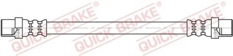 Гальмівний шланг гнучкий задн/передн/середн Лів (довжина 102мм, M12x1/M12x1) BMW 5 (E39), 7 (E38), 8 (E31) 2.0-5.6 01.90-05.04 QUICK BRAKE 26002