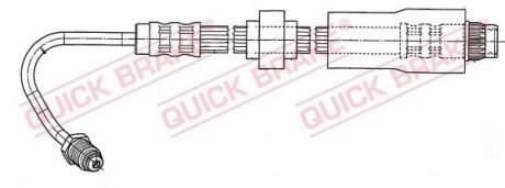 Шланг тормозной QUICK BRAKE 37929