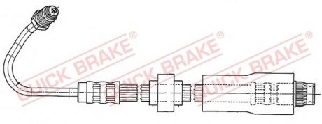 Шланг гальмівний QUICK BRAKE 37930