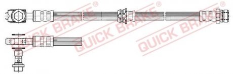 Шланг тормозной QUICK BRAKE 50832X