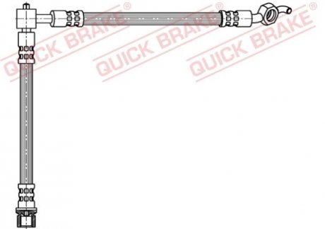 PRZEWOD HAMULC ELAST BRAKE HOSE SZT QUICK BRAKE 58814 (фото 1)