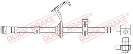 Гальмівний шланг QUICK BRAKE 58.825X (фото 1)