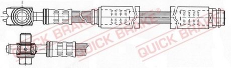 Шланг тормозной QUICK BRAKE 58962X (фото 1)