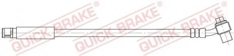 Гальмівний шланг гнучкий задн Лів/Прав (довжина 355мм, M10x1/M10x1) OPEL INSIGNIA A, INSIGNIA A COUNTRY 1.4-2.8 07.08-03.17 QUICK BRAKE 59803X