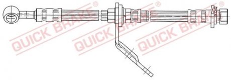 Шланг тормозной QUICK BRAKE 59923