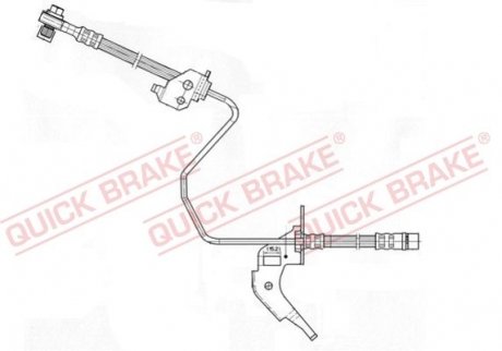 Шланг гальмівний QUICK BRAKE 59959X (фото 1)