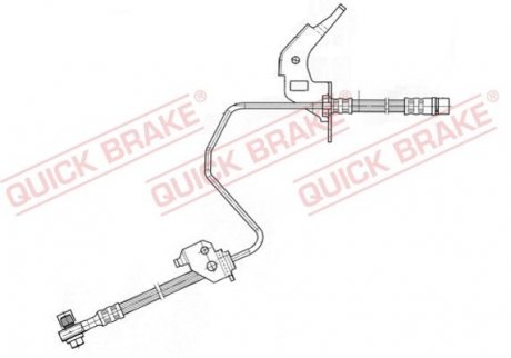 Шланг гальмівний QUICK BRAKE 59960X