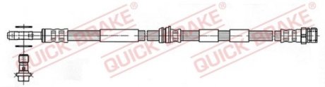 Шланг тормозной QUICK BRAKE 59975X