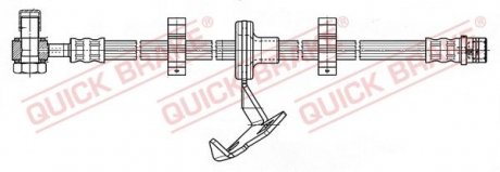 Шланг тормозной QUICK BRAKE 59987X (фото 1)