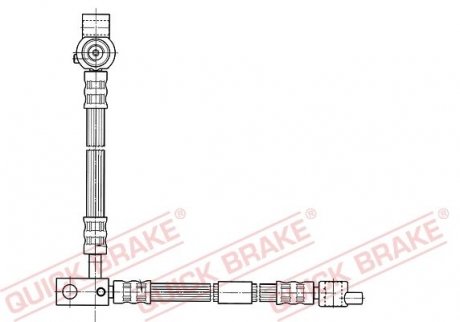 Шланг тормозной QUICK BRAKE 59994