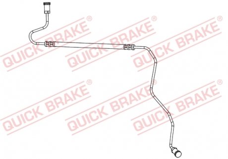 Шланг тормозной QUICK BRAKE 96.017