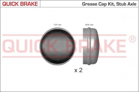 Пилозахисні ковпачки для ступиці QUICK BRAKE 9821K