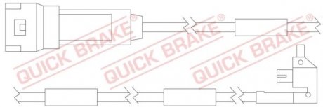 Датчик зносу гальмівних колодок QUICK BRAKE WS 0121 A (фото 1)