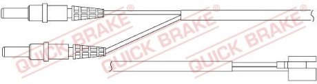 Датчик износа тормозных колодок.) QUICK BRAKE WS0170A