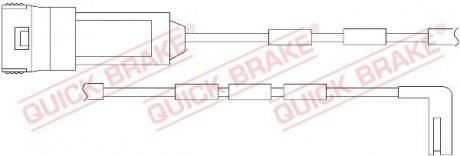 Датчик износа тормозных колодок.) QUICK BRAKE WS0193A