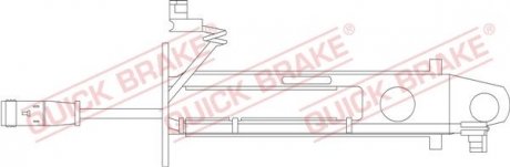 Датчик зносу гальмівних колодок(дискових) QUICK BRAKE WS0236A