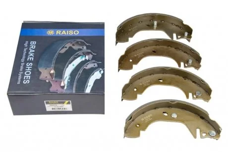 Фото колодки гальмівні бар. зад. Transit 91-00 Raiso RB8539 Колодки гальмівні бар. зад. Transit 91-00 Raiso RB8539