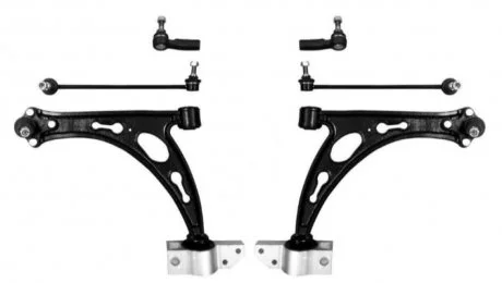 Комплект важелів підвіски (передньої) Octavia II/Caddy III 04- Raiso RL-104710-KIT