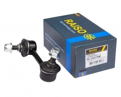 Фото стійка стабілізатора передня (L) Mazda 323/626/MX-5/RX-8/Ford Probe (USA) 91-12 Raiso RL234170M Стійка стабілізатора передня (L) Mazda 323/626/MX-5/RX-8/Ford Probe (USA) 91-12 Raiso RL234170M