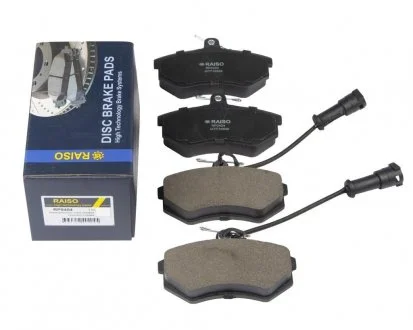 Колодки гальмівні диск. перед. Audi 80/100 (з датчиками) 78-96 Raiso RP0404