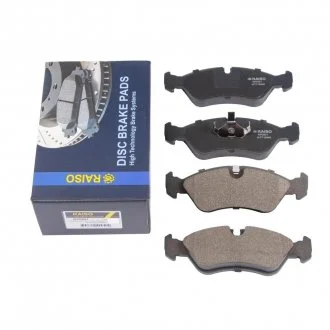 Фото колодки гальмівні диск. перед. Lanos/Nexia/Astra F/Vectra A 88- Raiso RP0951 Колодки гальмівні диск. перед. Lanos/Nexia/Astra F/Vectra A 88- Raiso RP0951