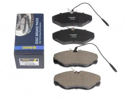 Фото колодки гальмівні диск. перед. Jumper/Ducato/Boxer (з датчиками) 94-06 Raiso RP1105 Колодки гальмівні диск. перед. Jumper/Ducato/Boxer (з датчиками) 94-06 Raiso RP1105