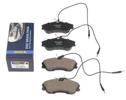 Колодки гальмівні диск. перед. Berlingo/Partner (з датчиками) 93-15 Raiso RP1260