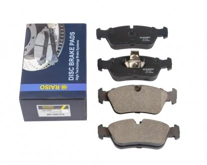 Фото колодки гальмівні диск. перед. BMW 3 (E36/E46) 90-05 Raiso RP1348 Колодки гальмівні диск. перед. BMW 3 (E36/E46) 90-05 Raiso RP1348