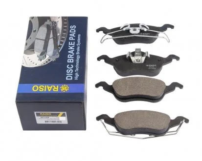 Фото 1 - колодки гальмівні диск. перед. Ford Focus 98-04 Raiso RP1358 Колодки гальмівні диск. перед. Ford Focus 98-04 Raiso RP1358 (фото 1)