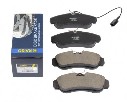 Колодки гальмівні диск. перед. Ducato (з датчиком) 94- Raiso RP1426