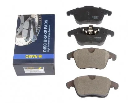 Фото колодки гальмівні диск. перед. Freelander/Ford Mondeo IV 07- Raiso RP1683 Колодки гальмівні диск. перед. Freelander/Ford Mondeo IV 07- Raiso RP1683