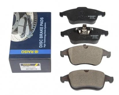 Колодки гальмівні диск. перед. Laguna III 07- Raiso RP1788