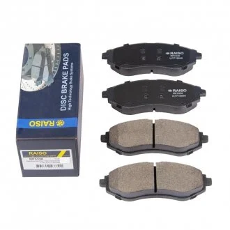 Фото колодки гальмівні диск. перед. Lanos/Aveo 03- Raiso RP3330 Колодки гальмівні диск. перед. Lanos/Aveo 03- Raiso RP3330