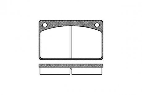 Гальмівні колодки, дискове гальмо (набір) REMSA 004200
