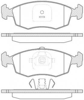 Гальмівні колодки передн. FIAT STRADA пікап 1.3 D 10- REMSA 0172.35