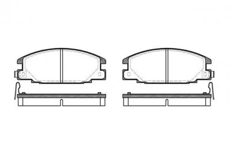 Фото колодки гальмівні передн.Frontera 92- REMSA 023804 Колодки гальмівні передн.Frontera 92- REMSA 023804