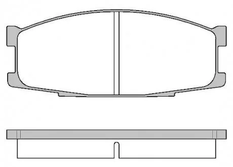Гальмівні колодки, дискове гальмо (набір) REMSA 028300