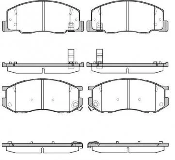 Тормозные колодки, дисковый тормоз (набор) REMSA 063604