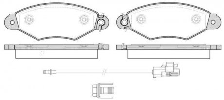 Гальмівні колодки передн. Renault Kangoo 98 - (сіс. BOSCH) REMSA 0643.30