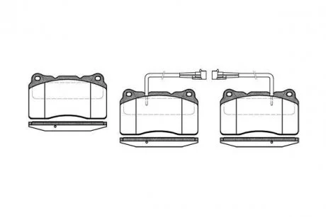 Тормозные колодки, дисковый тормоз (набор) REMSA 066602